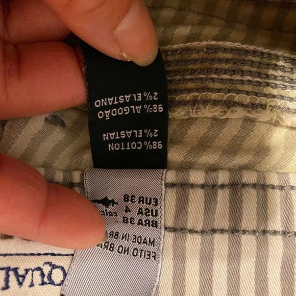 Rare Colcci Quality Denim Striped Jeans Women Size 4 Pockets double Buttons - Picture 6 of 8